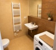 Bathroom with the  washing machine