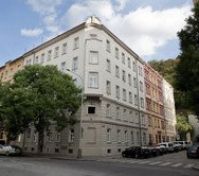 Historic corner building exterior