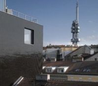 Žižkov tower in walking distance.