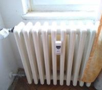 Gas heaters in both rooms. 