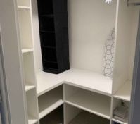Walk-in closet storage space