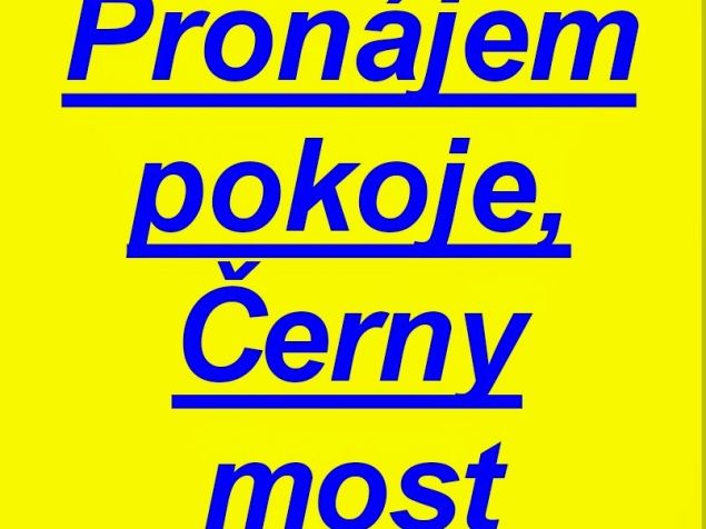 Pronájem pokoje Praha