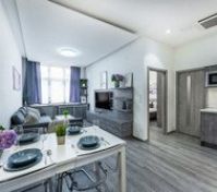 Living room and the dining table