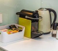 coffee maker and kettle