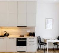 Kitchen with dining table and chairs