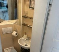 small bathroom with shower