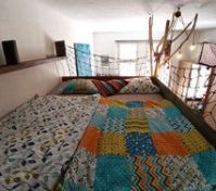 Cozy loft sleeping area