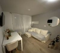 Living room with sofa and TV
