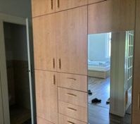 Hallway wardrobe with mirror