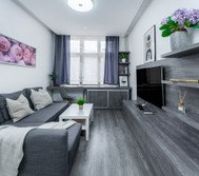 Couch and TV