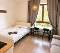 Bedroom with double bed and window