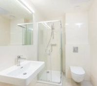 Modern bathroom with shower