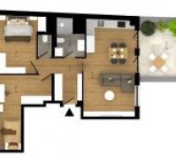 Two Bedroom with Terrace