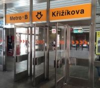 Metro station Krizikova is 5 minutes walking distance from the apartment