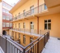 Interior courtyard balconies