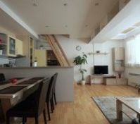 Obývací pokoj a kuchyň