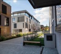 Modern residential complex exterior