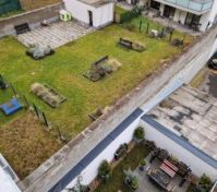 View to a inner garden from the terrace