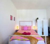 Double bed with wardrobe