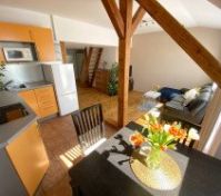 Kitchen corner with living room (Plan 1)