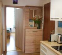Kitchen + hallway