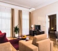 Comfortable living area with dining seating for 4 people