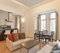 living room and kitchen