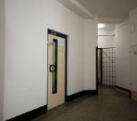 The elevator on the ground floor 