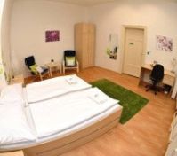 Spacious bedroom with double bed