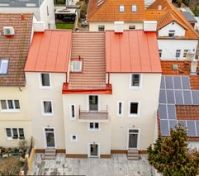 Building exterior rear aerial view