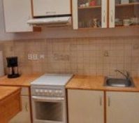 Kitchen - sink, fridge, kitchen fan