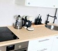 Kitchen countertop with appliances 
