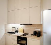 Modern kitchenette with oven appliances