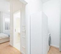 Laundry area with washer