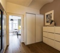 Hallway with wardrobe and storage