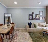 Living dining room with sofa