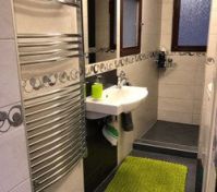 The bathroom is separated from the apartment for the full privacy and the floor is heated for full comfort also during the cold winter days.