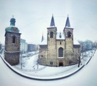 winter panoramic view from the apartment