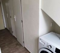 Hallway with washing machine