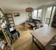 Open living room with balcony