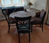 Dining table and chairs