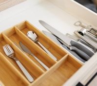 Organized cutlery drawer