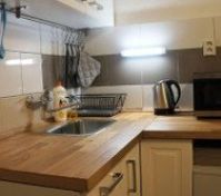 Small kitchen.  Should have the basics.  