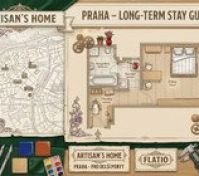 Illustrated floor plan and guide