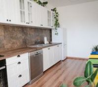 White kitchen with appliances