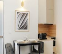 Dining area with kitchenette