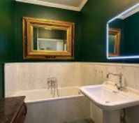 Bathroom with the bath