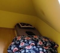 Bedding in the room