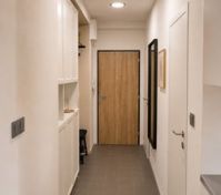 Hallway with built-in storage