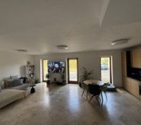 Open plan living and kitchen